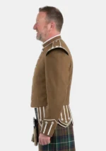 Tan Scottish Military Doublet Jacket Left Side View
