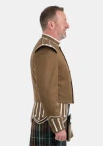 Tan Scottish Military Doublet Jacket Right Side View