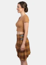 V-Cut Ulster Tartan Skirt Left Side View