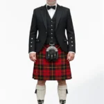 Wallace Tartan Kilt Outfit Front