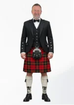 Wallace Tartan Kilt Outfit Front