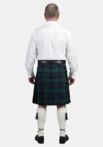 White Ghillie Shirt Kilt Outfit Back View