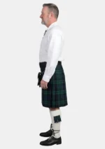 White Ghillie Shirt Kilt Outfit Left Side View