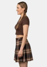 Wrap-Around Rose Ancient Tartan Skirt Left Side View