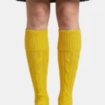 Yellow Kilt Socks Front View