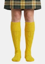 Yellow Kilt Socks Front View