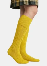 Yellow Kilt Socks Right Side View