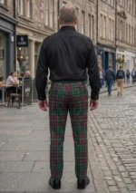Burns Heritage Tartan Trouser Back
