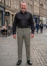 Burns Tartan Trouser Front