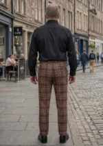 Caithness Tartan Trouser Back