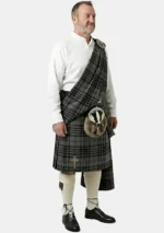 Grey Watch Tartan Great Kilt Right