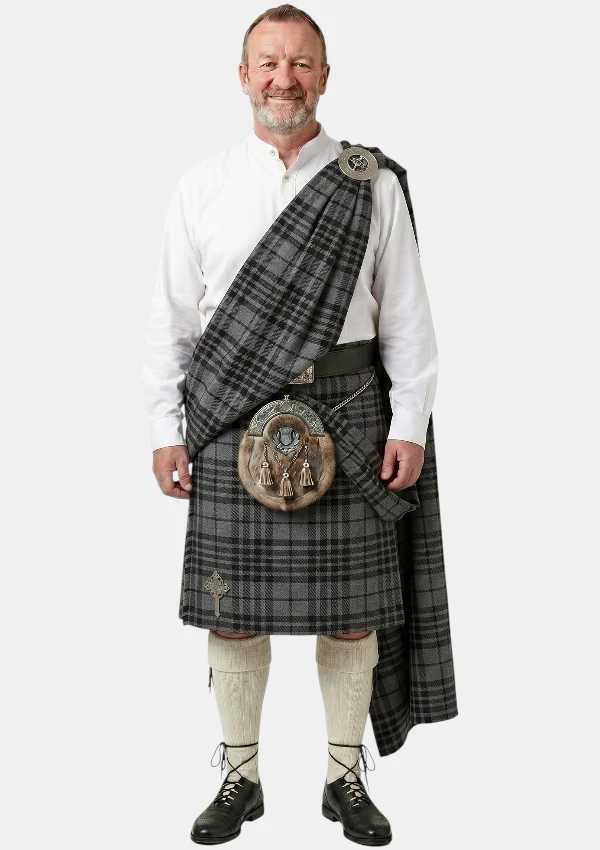 Grey Watch Tartan Great Kilt