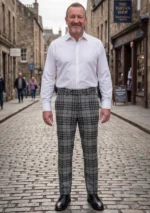 Hand Made Grey Watch Tartan Trouser