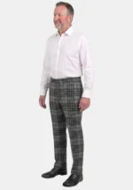 Hand Made Grey Watch Tartan Trouser Men Left