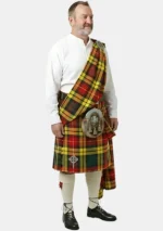 Macleod Of Lewis Tartan Great Kilt Side