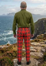 Bruce Modern Tartan Trouser Back