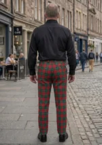 Christmas Tartan Trouser Back