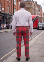 Grant Tartan Trouser Back