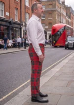 Grant Tartan Trouser Right