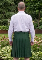 Green Wool Kilt Back