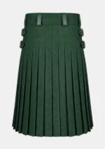 Green Wool Kilt Back
