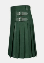 Green Wool Kilt Left