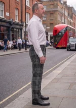 Grey Spirit Tartan Trouser Right