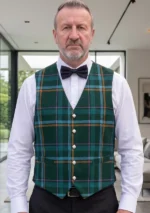 Heartfelt Welcome Tartan Waistcoat Front