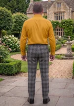 Highland Granite Tartan Trouser Back