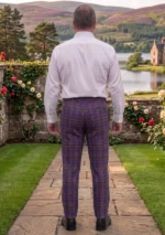 James of Wales Tartan Trouser Back