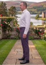 James of Wales Tartan Trouser Left