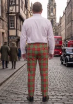 Leask Tartan Trouser Back
