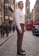 Llewellen of Wales Tartan Trouser Right