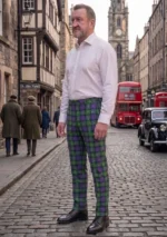 Loch Carron Tartan Trouser Left