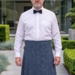 Men's Navy Blue Tweed Kilt