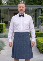 Men's Navy Blue Tweed Kilt