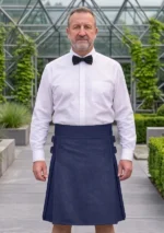 Men's Navy Blue Wool Kilt