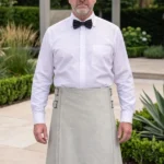 Men's White Wool Kilt