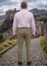 Menzies Tartan Trouser Back