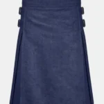 Navy Blue Wool Kilt