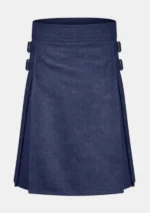 Navy Blue Wool Kilt