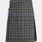 Oban Mist Tartan Kilt Front