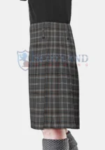 Oban Mist Tartan Kilt Left