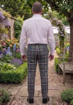 US-Marine Corp Tartan Trouser Back